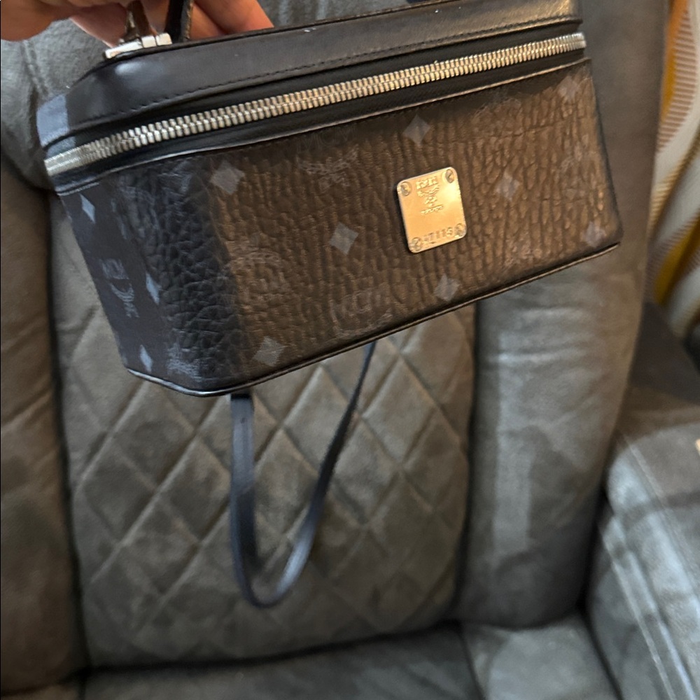 MCM Black Monogram Box Bag - Picture 3 of 6